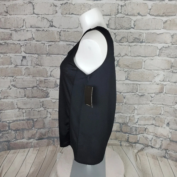 Calvin Klein Dressy Tank XS  Black Bead Accent - Picture 11 of 14